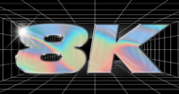 8K text on grid