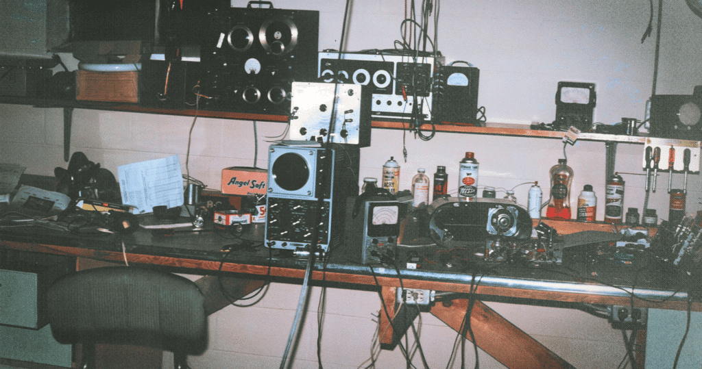 A photo of Rick Galbraith's childhood basement