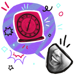 Illustration of kitchen timer